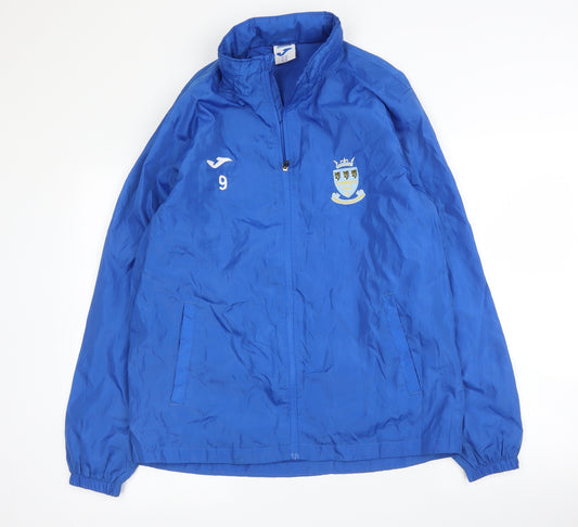 Juma Mens Blue   Rain Coat Coat Size M  Zip - Football