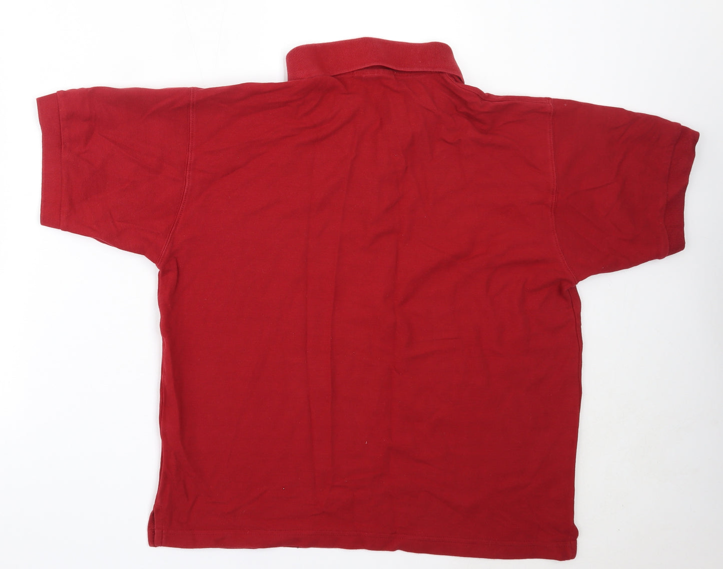 Kangol Mens Red  Cotton  Polo Size L Collared