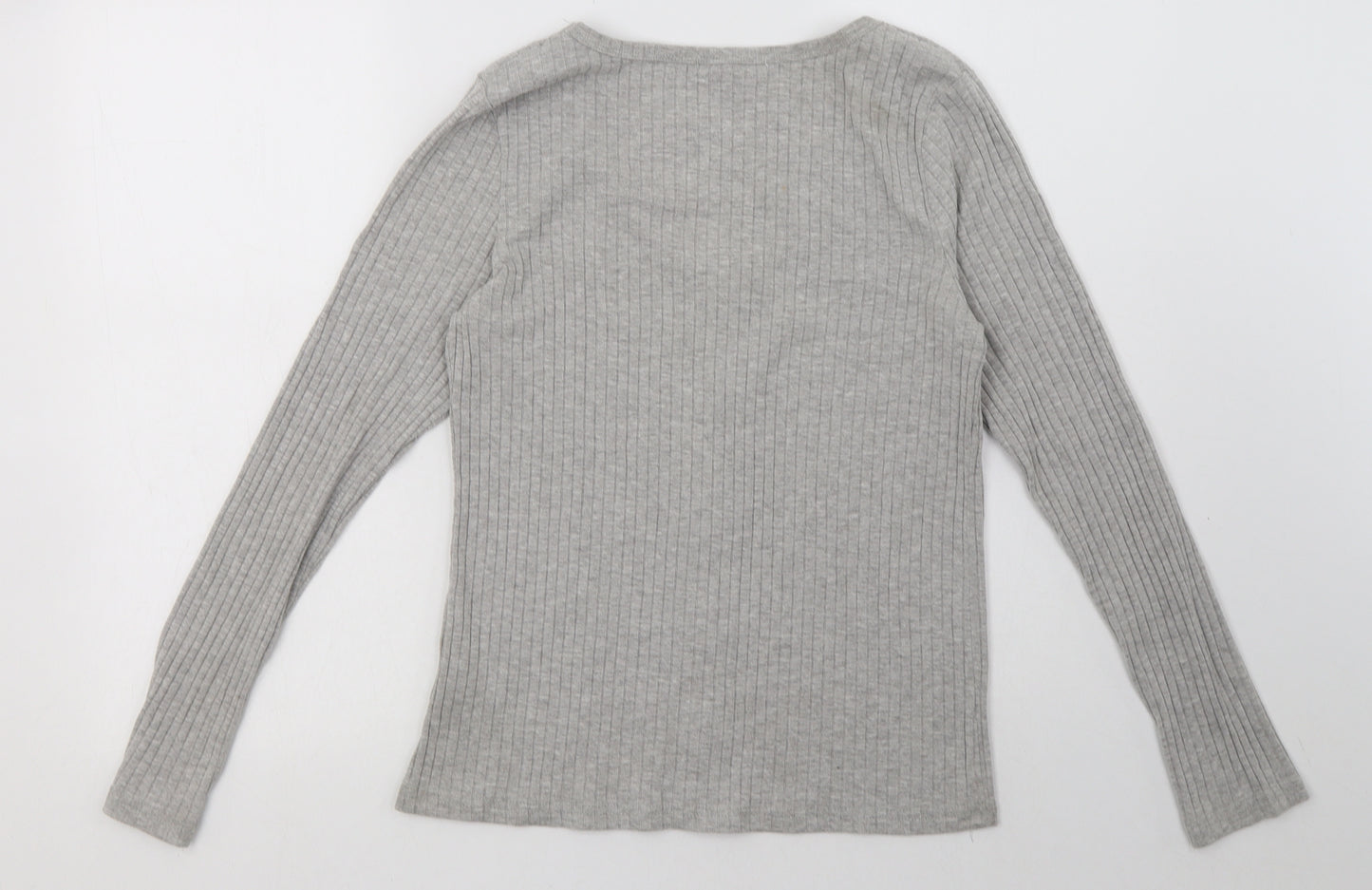 Full Circle Womens Grey  Cotton Pullover Sweatshirt Size L  Pullover