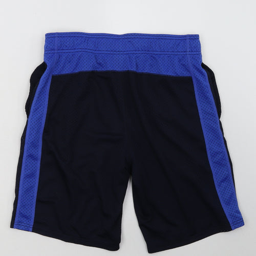 gao Mens Blue  Polyester Sweat Shorts Size S L10 in Regular Tie