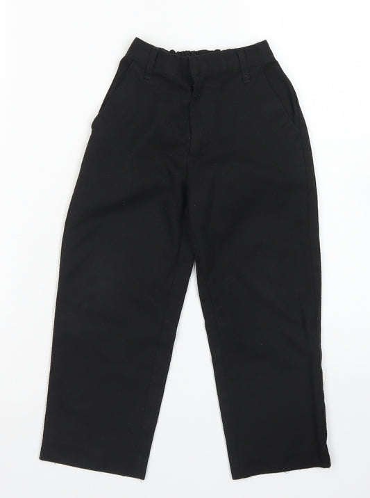 Nutmeg Boys Black  Polyester Dress Pants Trousers Size 4-5 Years  Regular Hook & Eye - School Wear