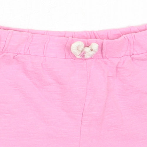 George Girls Pink  Cotton Hot Pants Shorts Size 2-3 Years  Regular
