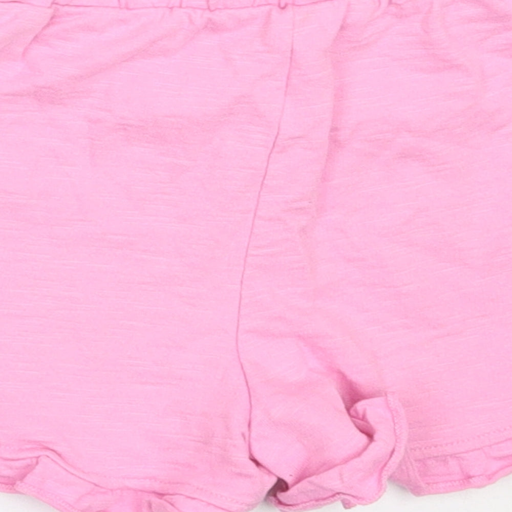 George Girls Pink  Cotton Hot Pants Shorts Size 2-3 Years  Regular