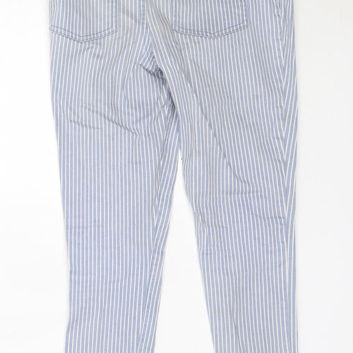 Primark Girls Blue Striped Cotton Skinny Jeans Size 10-11 Years  Regular