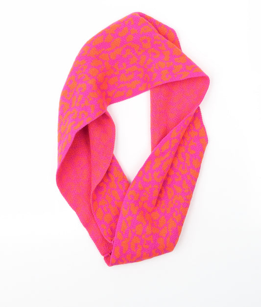 M&S Girls Pink Animal Print Acrylic Infinity Scarf Scarves & Wraps One Size  - Leopard Print