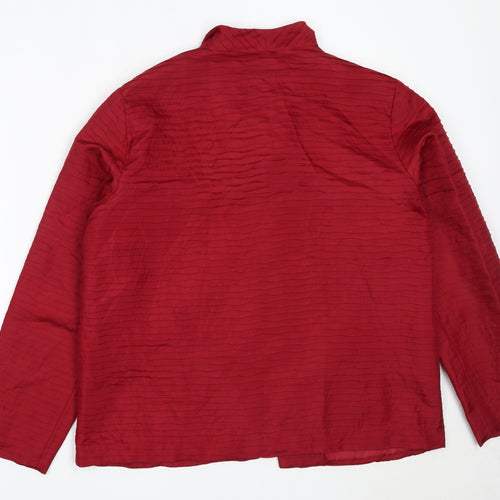 Fusion Womens Red   Jacket Blazer Size L