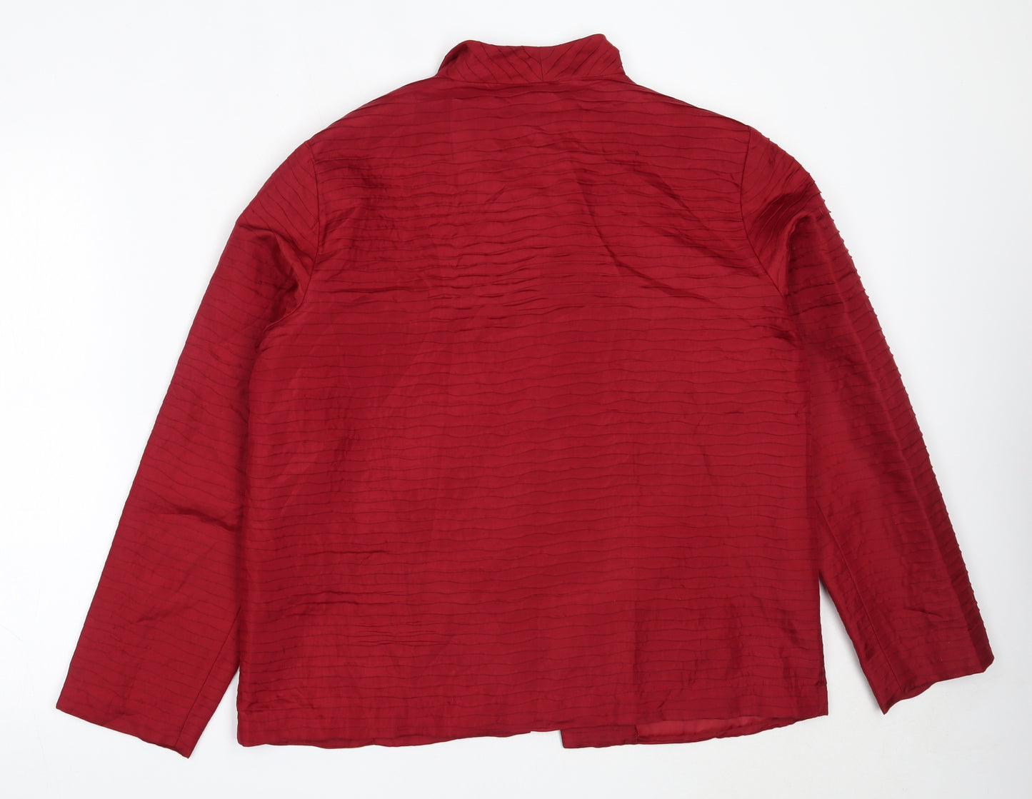 Fusion Womens Red   Jacket Blazer Size L