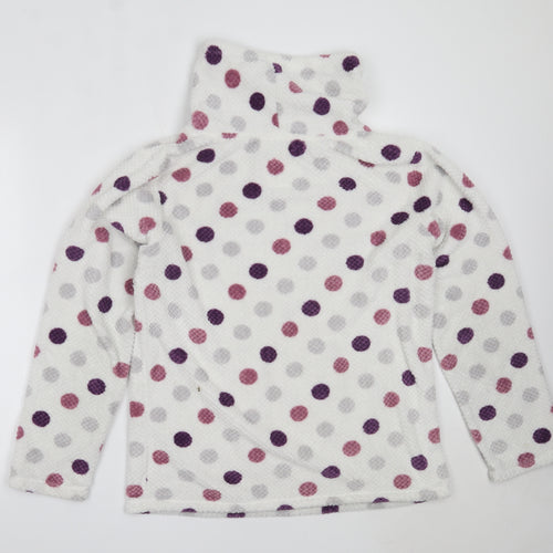 Matalan Womens Ivory Polka Dot Polyester Top Pyjama Top Size 12