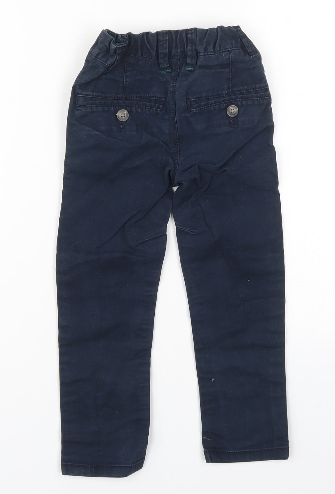 NEXT Boys Blue  Cotton Chino Trousers Size 3 Years  Regular Button