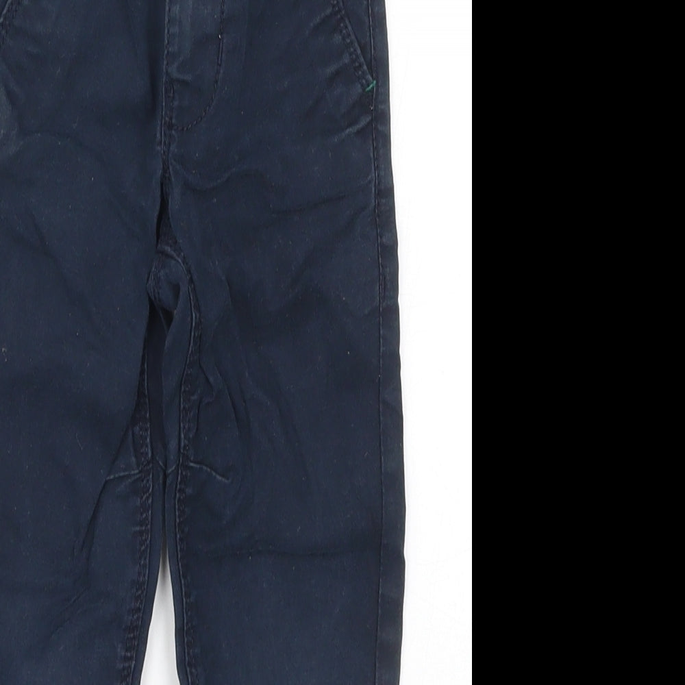 NEXT Boys Blue  Cotton Chino Trousers Size 3 Years  Regular Button