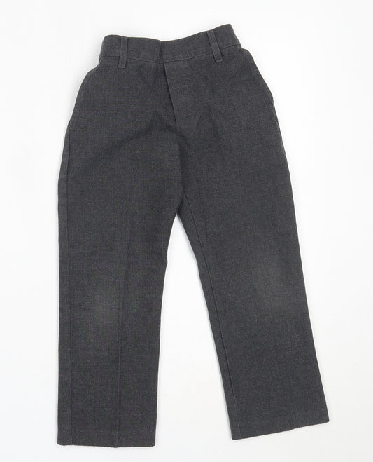 Pep&Co Boys Grey  Polyester Dress Pants Trousers Size 4-5 Years  Regular  - school