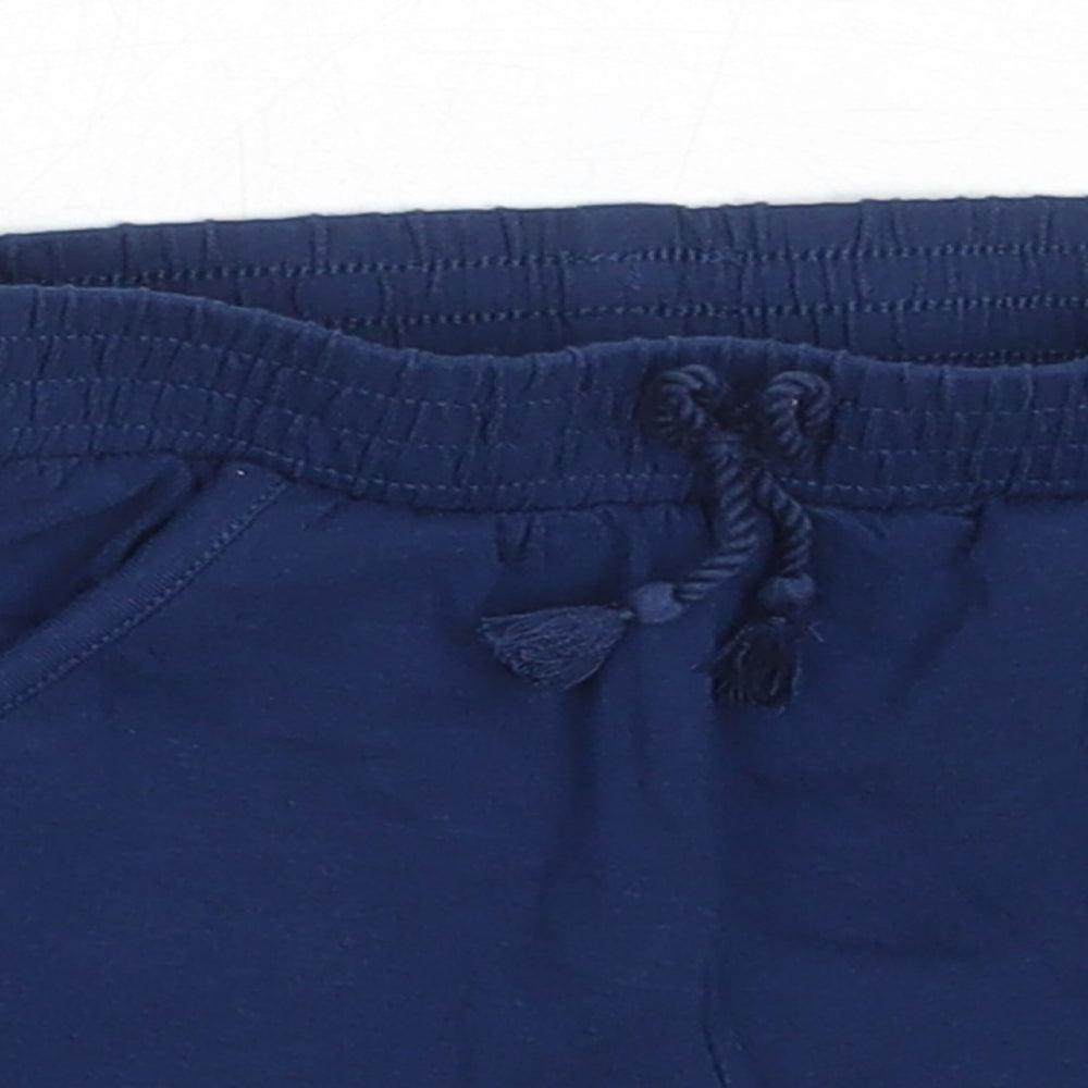 TU Girls Blue  Cotton Hot Pants Shorts Size 4 Years  Regular