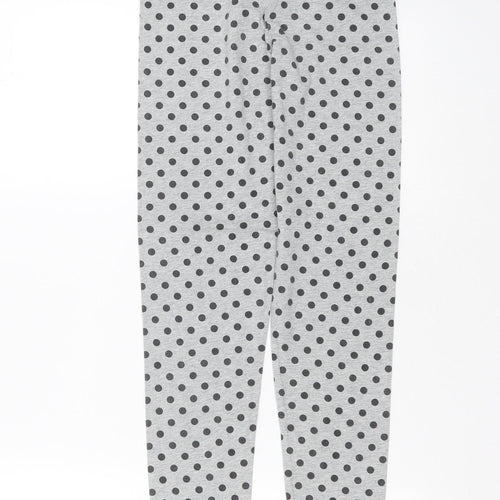 GapKids Girls Grey Polka Dot Cotton Carrot Trousers Size 14-15 Years  Extra-Slim  - leggings