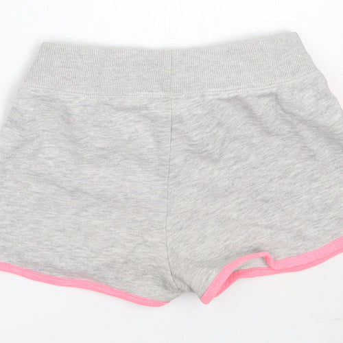 Primark Girls Grey  Cotton Hot Pants Shorts Size 9-10 Years  Regular