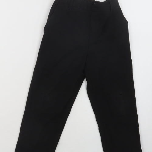 TU Boys Black  Polyester Dress Pants Trousers Size 5 Years  Regular  - School Wear