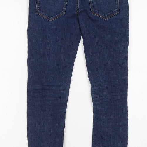 NEXT Girls Blue  Cotton Skinny Jeans Size 13 Years  Regular Button