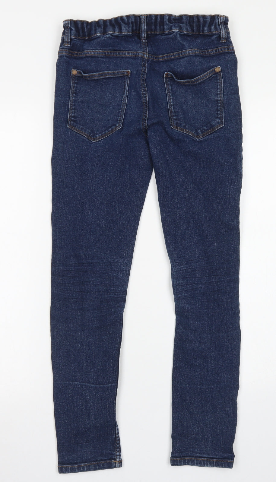 NEXT Girls Blue  Cotton Skinny Jeans Size 13 Years  Regular Button