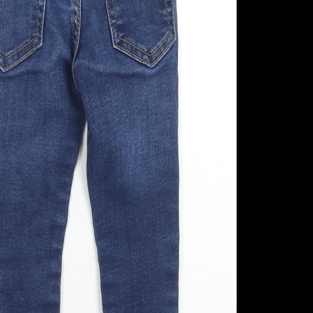 Denim Co Boys Blue  Cotton Skinny Jeans Size 2-3 Years  Regular Button