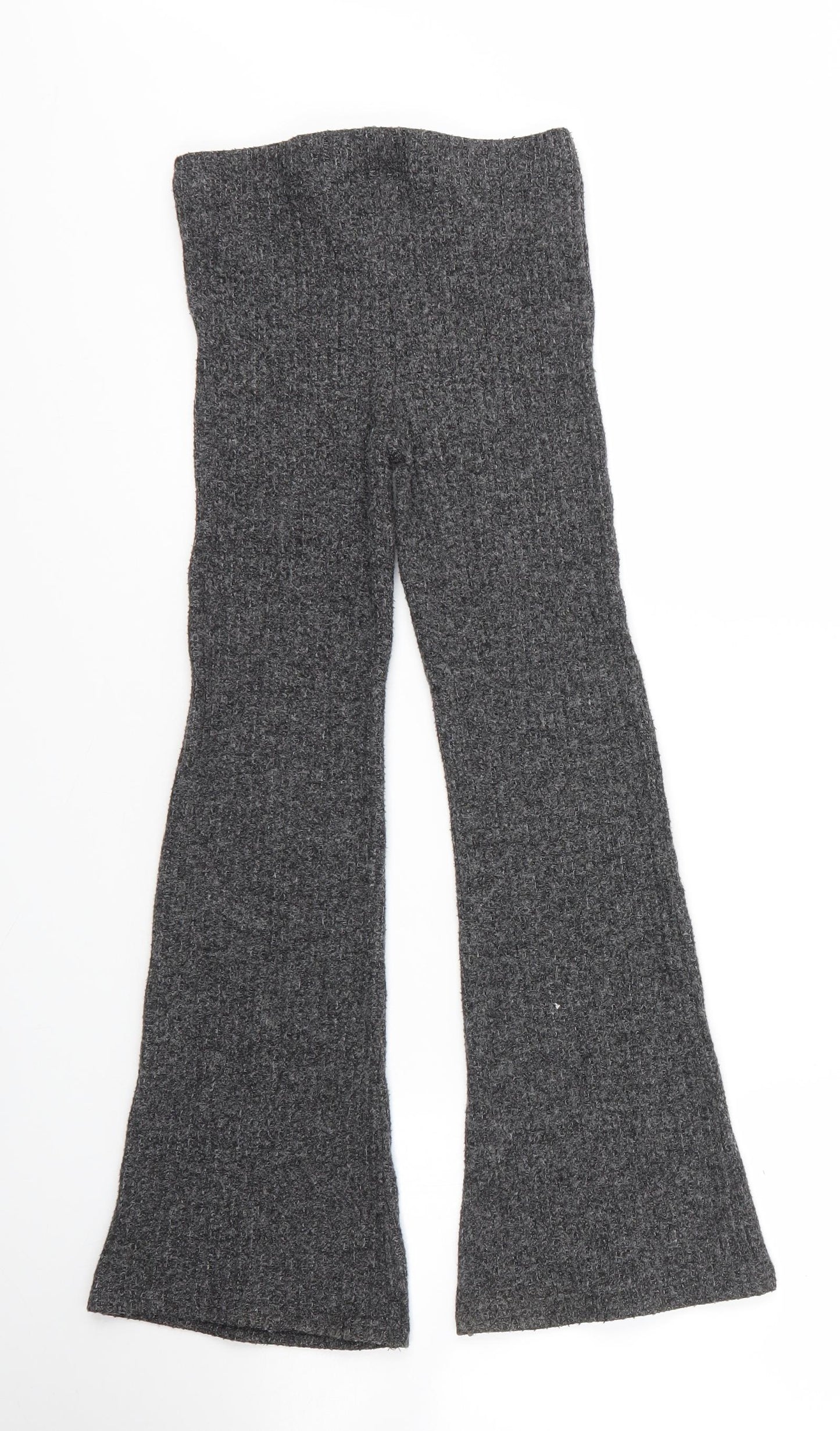 F&F Girls Grey  Viscose Sweatpants Trousers Size 9 Months L24 in Regular Drawstring