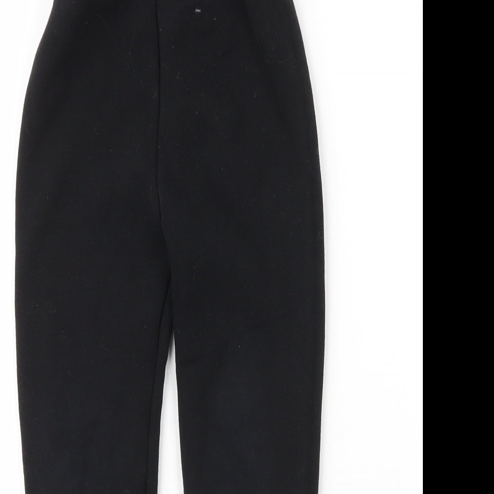 Sheecute Girls Black  Cotton Sweatpants Trousers Size 6 Years  Regular