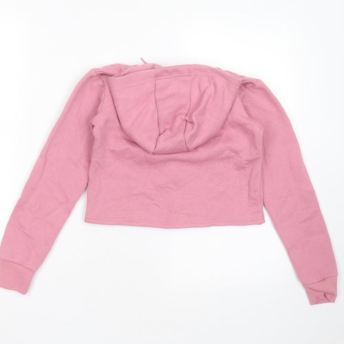 Sonneti Girls Pink  Polyester Full Zip Hoodie Size 10-11 Years  Zip