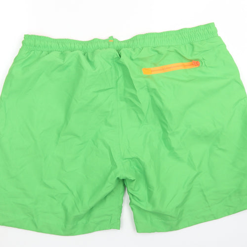 Charles Wilson Mens Green  Polyester Athletic Shorts Size 2XL L6 in Regular Drawstring