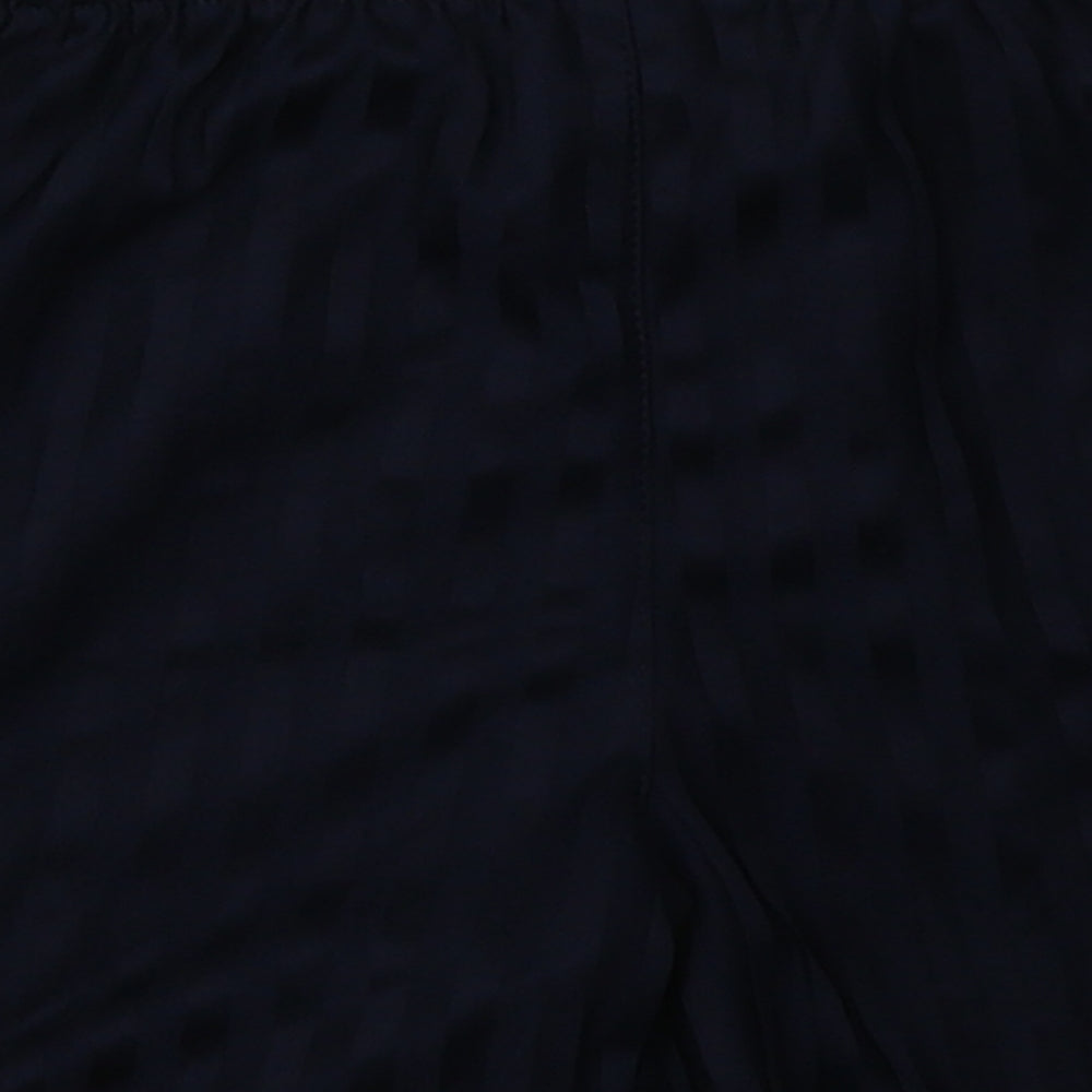 George Boys Blue Striped Polyester Sweat Shorts Size 6-7 Years  Regular  - School Wear
