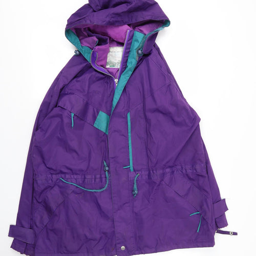 Preworn Mens Purple   Parka Coat Size S  Zip