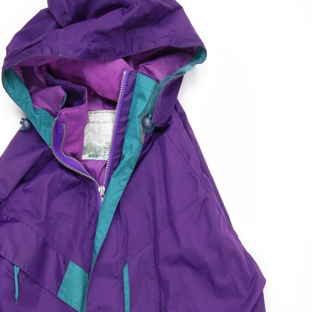 Preworn Mens Purple   Parka Coat Size S  Zip
