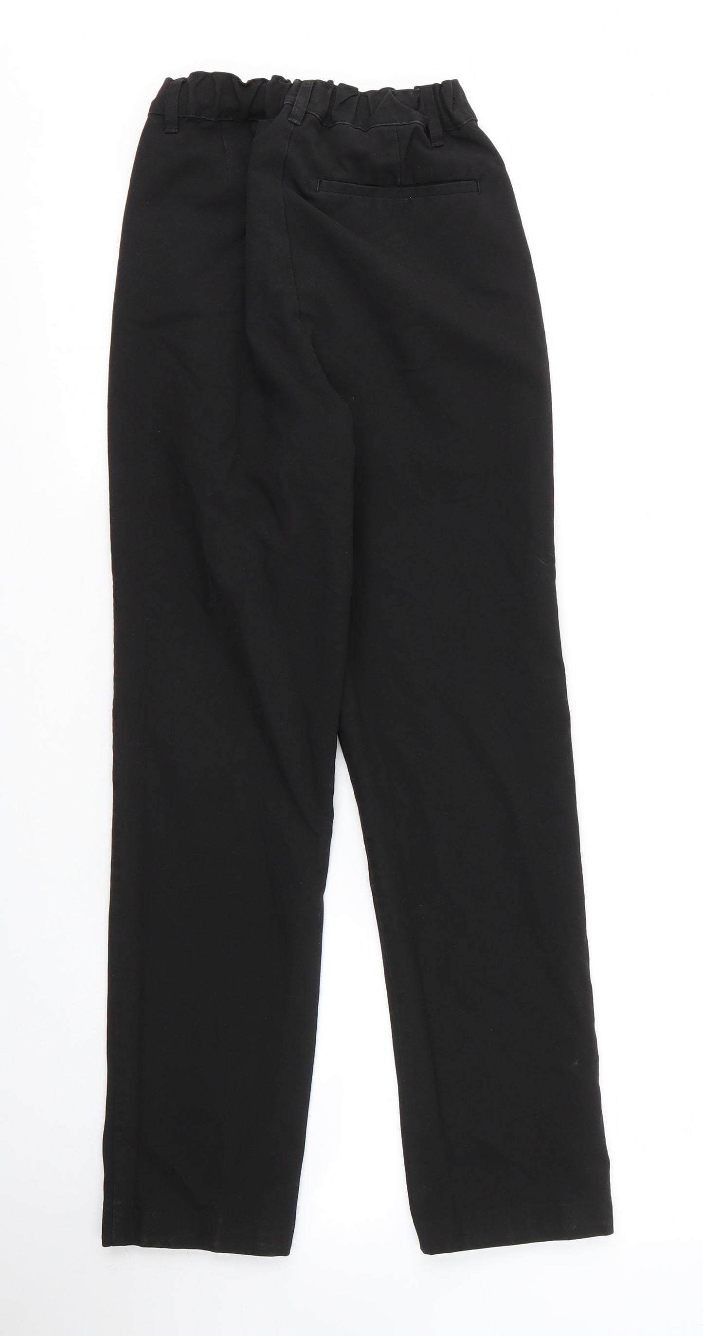 M&S Boys Black  Viscose Carpenter Trousers Size 14 Years L25 in Regular Zip