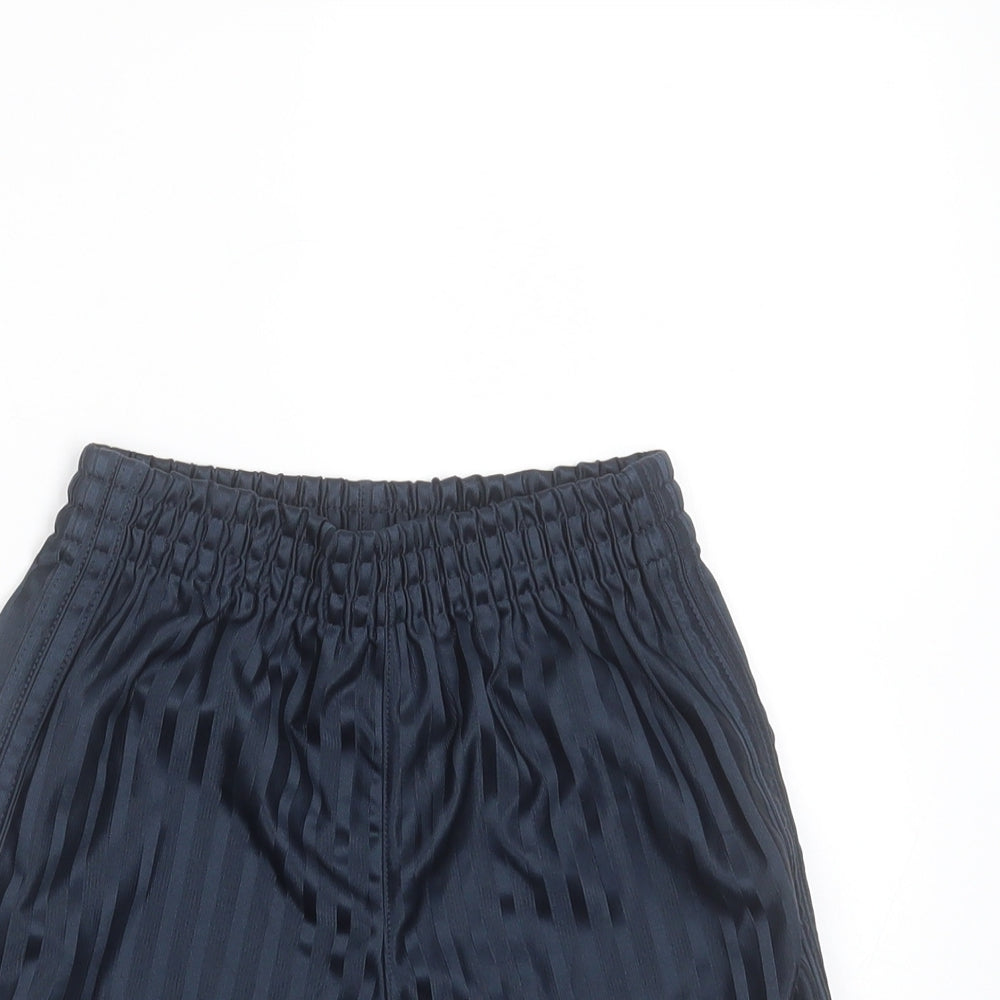 ALDI Boys Blue Striped Polyester Bermuda Shorts Size 6-7 Years  Regular  - school football shorts