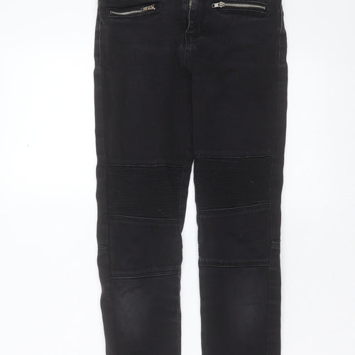 Primark Girls Black  Cotton Skinny Jeans Size 10-11 Years  Extra-Slim