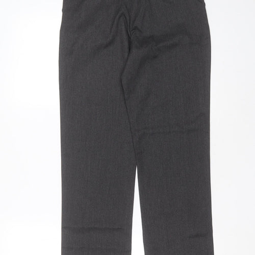 George Boys Grey  Polyester  Trousers Size 11-12 Years  Regular Zip - school