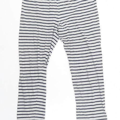 NEXT Mens Grey Striped Cotton  Pyjama Pants Size M