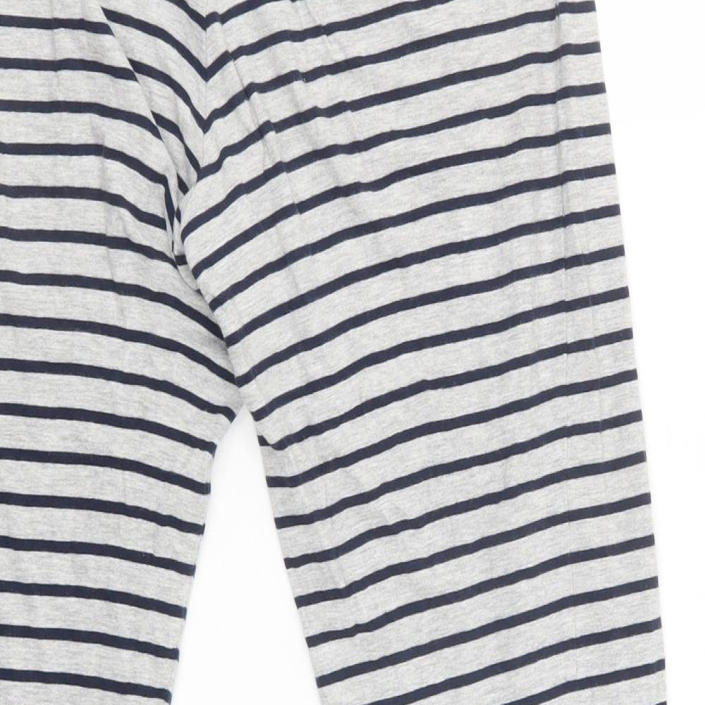 NEXT Mens Grey Striped Cotton  Pyjama Pants Size M