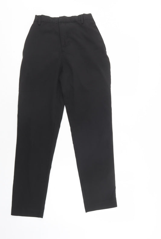 NEXT Boys Black  Polyester Dress Pants Trousers Size 12 Years  Regular Hook & Loop - School Wear