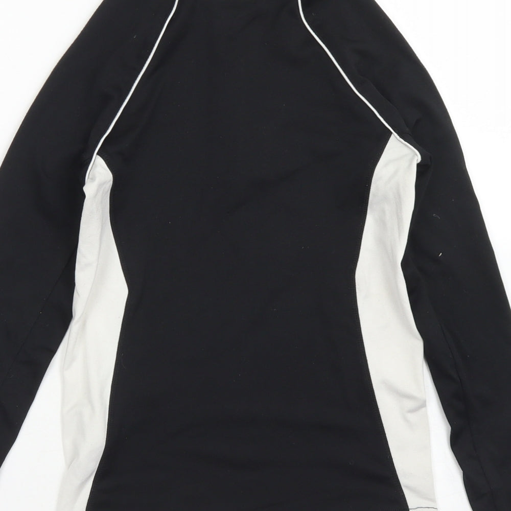 NEVICA Girls Black Colourblock Polyester Pullover Sweatshirt Size 7-8 Years