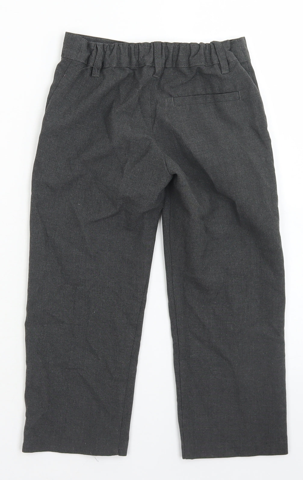 M&S Boys Grey  Polyester Dress Pants Trousers Size 3-4 Years  Regular  - School Wear