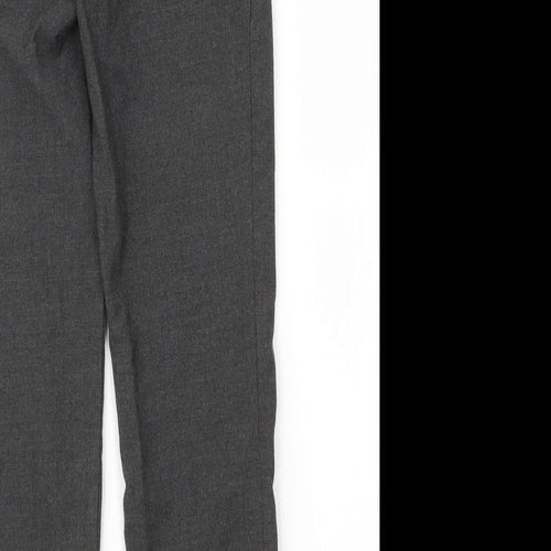 M&S Boys Grey  Viscose Carpenter Trousers Size 8 Years L22 in Regular Zip