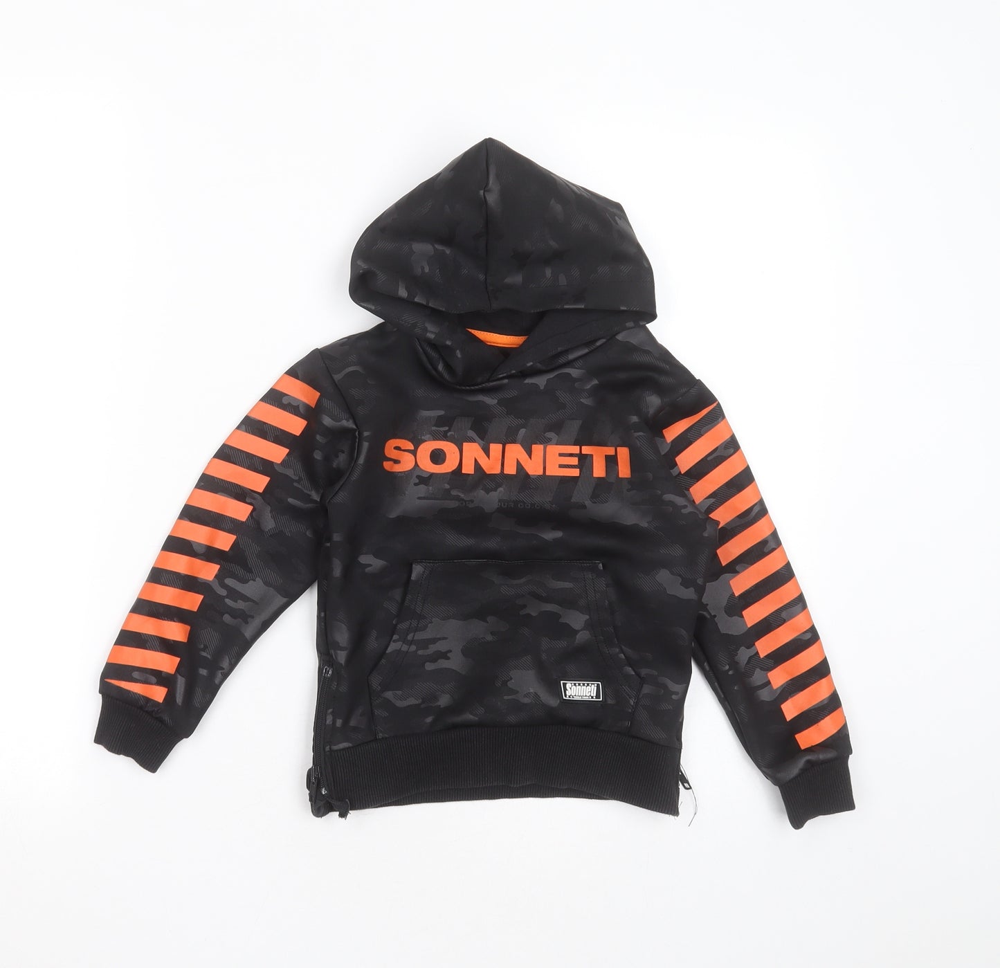 Sonneti Boys Black Camouflage Polyester Pullover Hoodie Size 4-5 Years