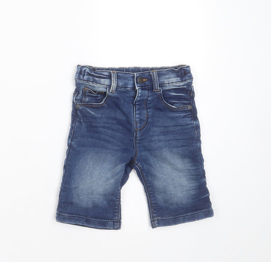 F&F Boys Blue  Cotton Bermuda Shorts Size 4-5 Years  Regular
