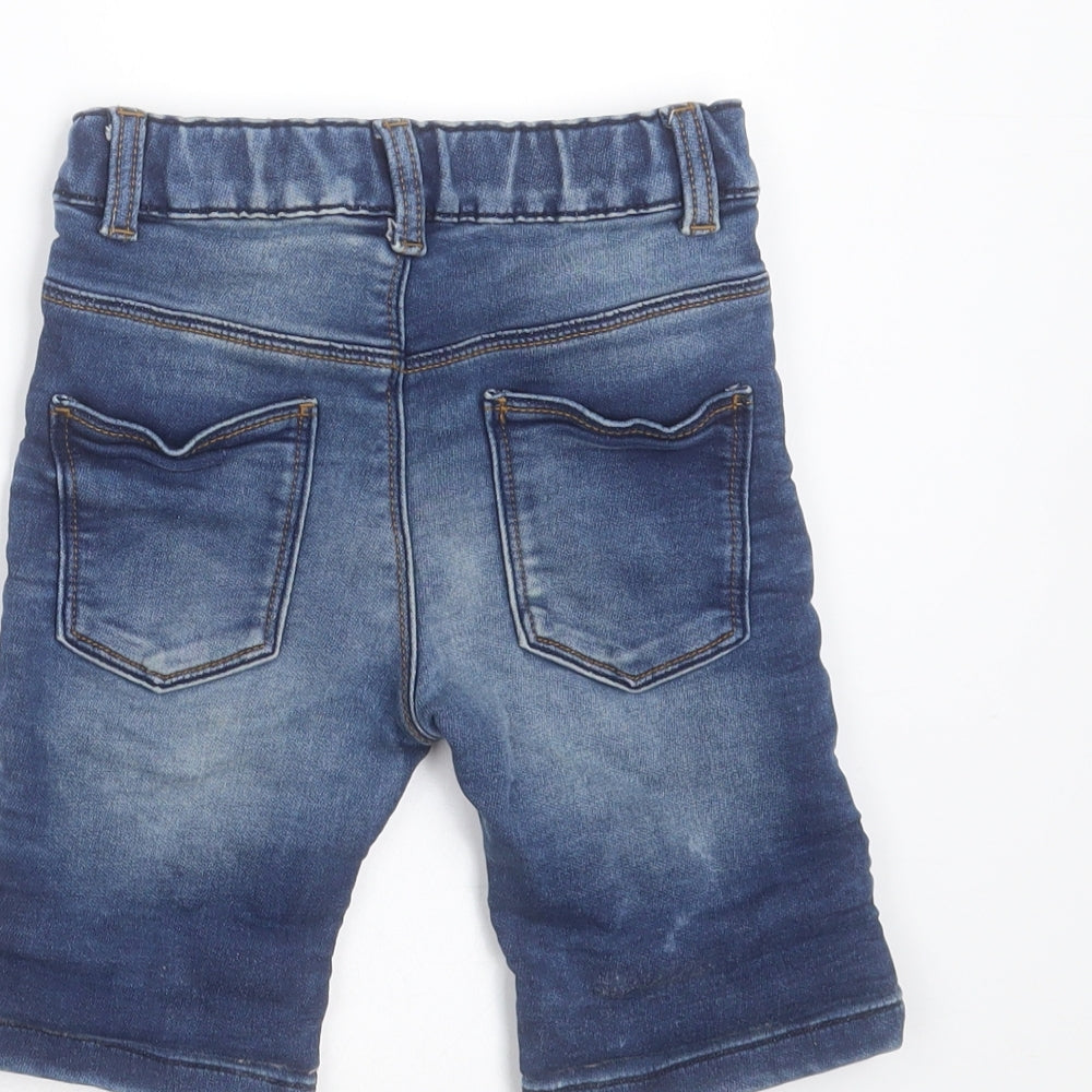 F&F Boys Blue  Cotton Bermuda Shorts Size 4-5 Years  Regular
