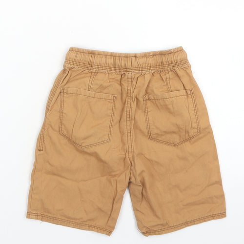 George Boys Brown  Cotton Chino Shorts Size 5-6 Years  Regular Drawstring