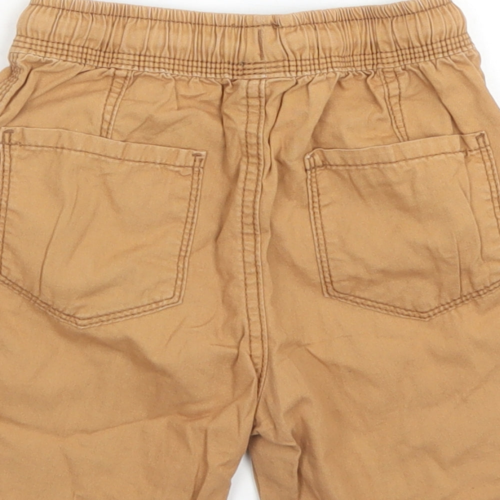 George Boys Brown  Cotton Chino Shorts Size 5-6 Years  Regular Drawstring