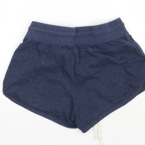 Gap Girls Blue  Cotton Sweat Shorts Size 6-7 Years  Regular Tie