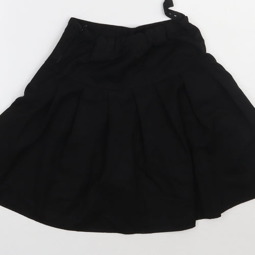 NXT Girls Black  Polyester A-Line Skirt Size 9 Years  Regular Zip - School uniform