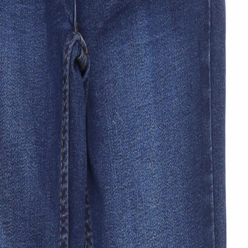 Primark Girls Blue  Cotton Skinny Jeans Size 11 Years L26 in Regular Zip