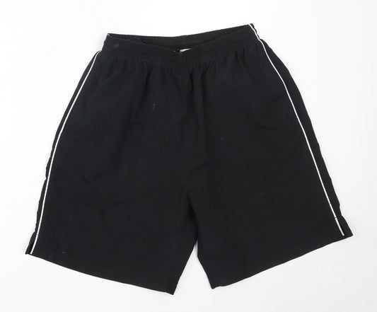 Game Gear Mens Black  Polyester Bermuda Shorts Size M  Regular