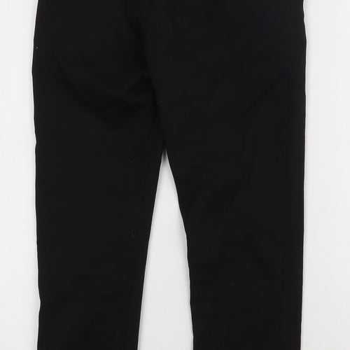 F&F Boys Black  Polyester Capri Trousers Size 9 Years  Regular Hook & Eye - School uniform