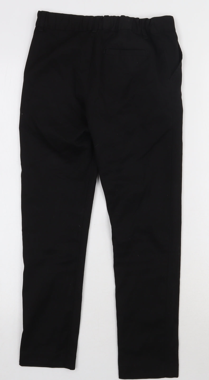 F&F Boys Black  Polyester Capri Trousers Size 9 Years  Regular Hook & Eye - School uniform